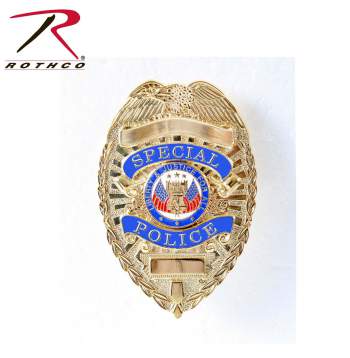 Deluxe Special Police Badge - Gold