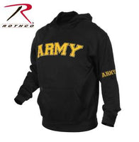 Army Embroidered Pullover Hoodie