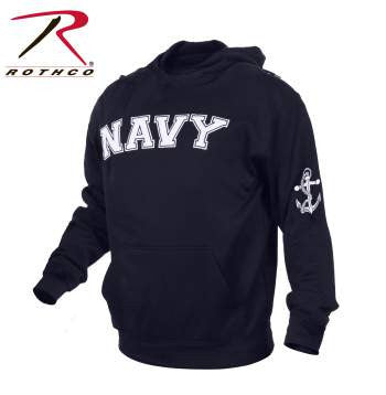 Navy Embroidered Pullover Hoodie SALE!