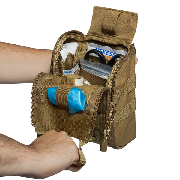 Fast Action MOLLE Medical Pouch Coyote Brown