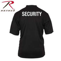 Moisture Wicking Security Polo Shirt With Back Print Only
