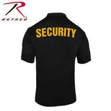 Moisture Wicking Security Polo Shirt W/GOLD LETTERING