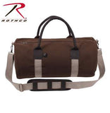 19" Canvas & Leather Gym Bag, Earth Brown