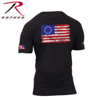 Colonial Betsy Ross Flag T-Shirt - Black
