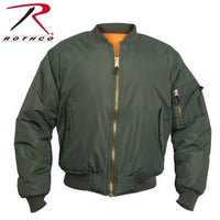 Enhanced Nylon MA-1 Flight Jacket Sage Green