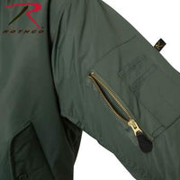 Enhanced Nylon MA-1 Flight Jacket Sage Green