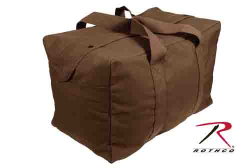 Canvas Parachute Cargo Bag Earth Brown