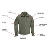 Stealth Ops Soft Shell Tactical Jacket Olive Drab