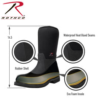 Waterproof Rubber Boots - Black