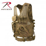 Cross Draw MOLLE Tactical Vest Coyote Brown