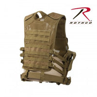 Cross Draw MOLLE Tactical Vest Coyote Brown