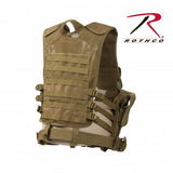 Cross Draw MOLLE Tactical Vest Coyote Brown