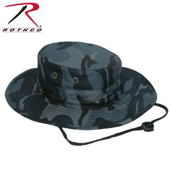 "Adjustable" Boonie Hat Midnight Blue Camo