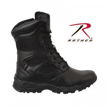 FORCED ENTRY DEPLOYMENT BOOT with SIDE ZIPPER 8" BLACK