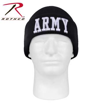 Deluxe Military Embroidered Watch Cap Army