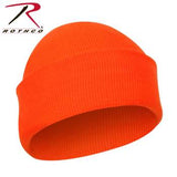 Deluxe Fine Knit Watch Cap Safety Orange
