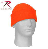 Deluxe Fine Knit Watch Cap Safety Orange