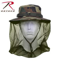 Boonie Hat With Mosquito Netting Woodland Camo