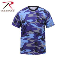 Colored Camo T-Shirt Electric Blue Camo