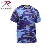 Colored Camo T-Shirt Electric Blue Camo