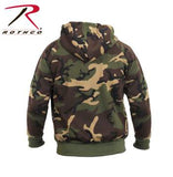 Zippered Thermal Lined Hooded Sweatshirt