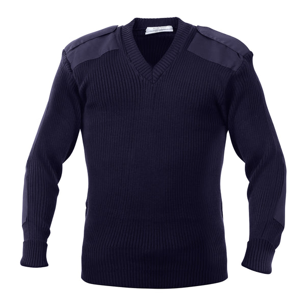 G.I. Acrylic V-Neck Sweater Navy Blue