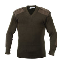 G.I. Acrylic V-Neck Sweater Olive Drab