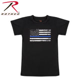 Kids Thin Blue Line US Flag T-Shirt