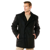 Naval Heritage Pea Coat Black