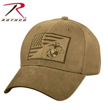 USMC Eagle, Globe and Anchor / US Flag Low Pro Cap