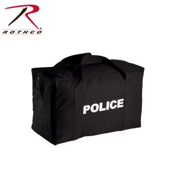 Canvas Large Police Logo Gear Bag