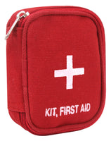 Military Zipper First Aid Pouch-  Red, Olive Drab*, Black