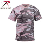 Colored Camo T-Shirt Subdued Pink Camo