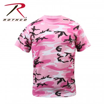 Colored Camo T-Shirt Pink Camo SALE!
