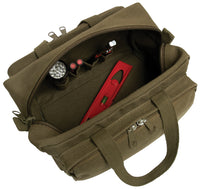 Zipper Pocket Mechanics Tool Bag With Military Stencil -Olive Drab
