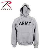 Army PT Pullover Hooded Sweatshirt, Grey
