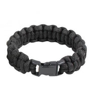 Solid Color Paracord Bracelet, Black