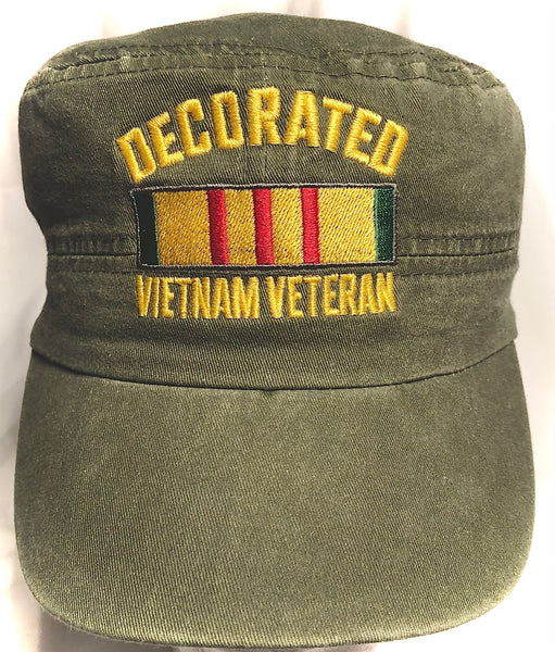 Decorated Vietnam Veteran Fatigue Cap SALE!