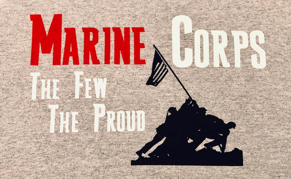 MARINE CORPS THE FEW THE PROUD LONG SLEEVE T-SHIRT