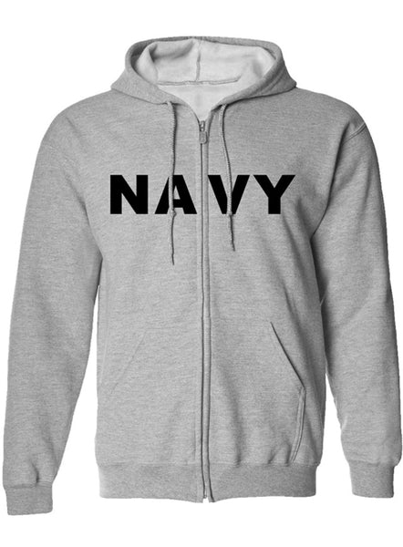 US Navy Zip Front Hooded Sweatshirt SALE!
