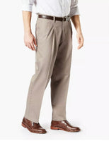 Mens Dockers Signature Relaxed Fit Pleated pant SALE!