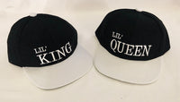 Kids Lil' King and Lil' Queen Caps