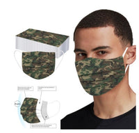 Camo 3-layers Face Mask 10 Pack